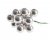 Kulor Tråd 2cm Silver 12-pack