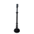 Ljusstake Svart Metall