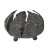 Ljusstake Sälg Svart 13x13x10cm
