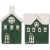 Bordsdekoration Husby Grön 2-pack