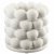 Lykta Snöboll Vit 15,5xH14,5cm
