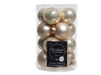 Julkula 3,5cm Krämvit 16-pack