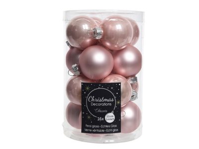 Julkula 3,5cm Ljusrosa 16-pack