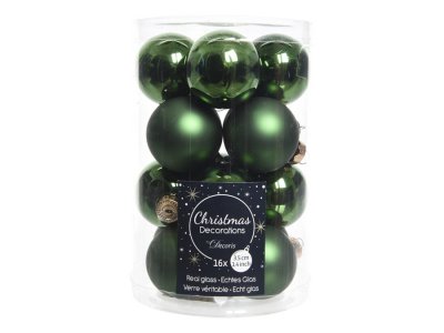 Julkula 3,5cm Mörkgrön 16-pack