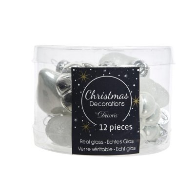 Julkulor Mini Mix Silver 12-pack