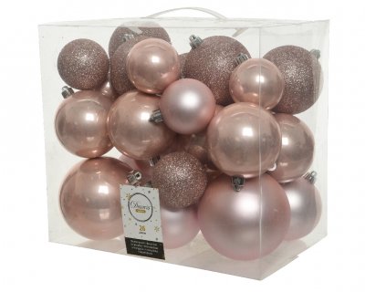 Julkula 6-10cm Ljusrosa 26-pack