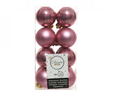 Julkula 4cm Mörkrosa 16-pack