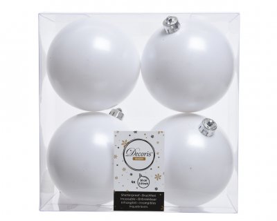 Julkula 10cm Vit 4-pack