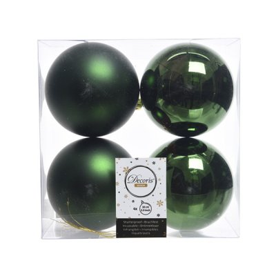 Julkula 10cm Mörkgrön 4-pack