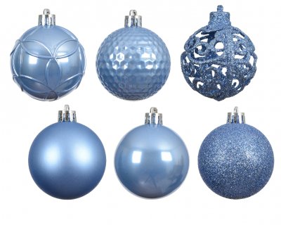 Julkula 6cm Mix Blå 37-pack Sky blue