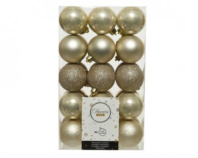 Julkula 6cm Pärlemor Mix 30-pack