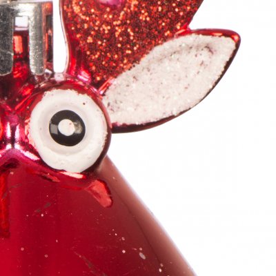 Julkula med Ren huvud Röd 5,5x11,5cm