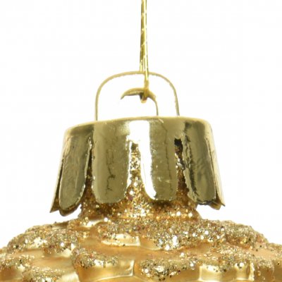 Julkula Kotte 4,5x8cm Guld 6-pack