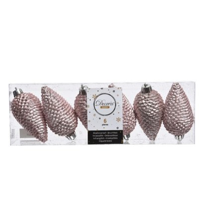 Julkula Kotte 4,5x8cm Ljusrosa 6-pack