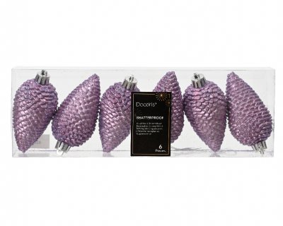 Julkula Kotte 4,5x8cm Lila 6-pack