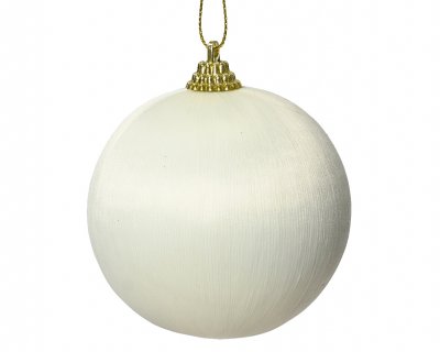 Julkula 8cm Vit - Julkulor - Julgransdekoration