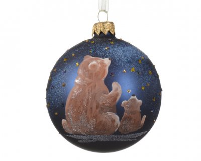 Julkula 8cm Mörkblå