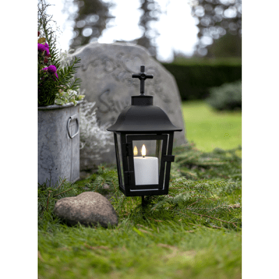 Ljus LED Flamme Paula Vit 6x10cm