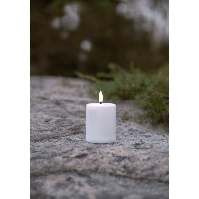 Ljus LED Flamme Paula Vit 6x10cm