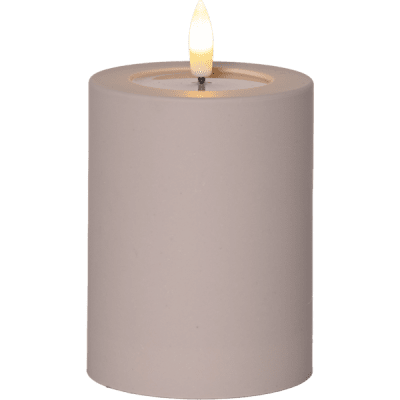 Blockljus Flamme Soft Beige LED
