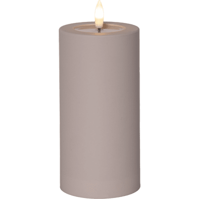 Blockljus Flamme Soft Beige LED