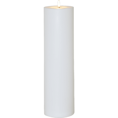 Blockljus Flamme Vit 10x37,5cm