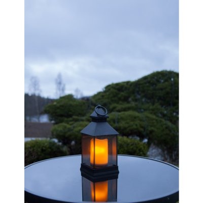 Lykta Flame Svart 34x25x23cm
