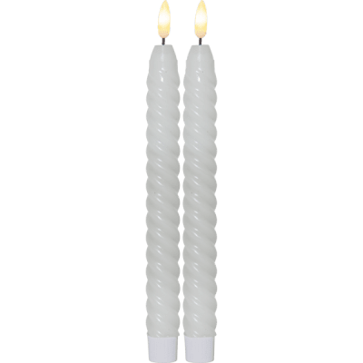 Antikljus LED Swirl Vit 2-pack
