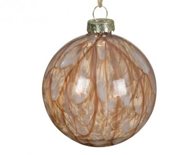 Glaskula 8cm Brun