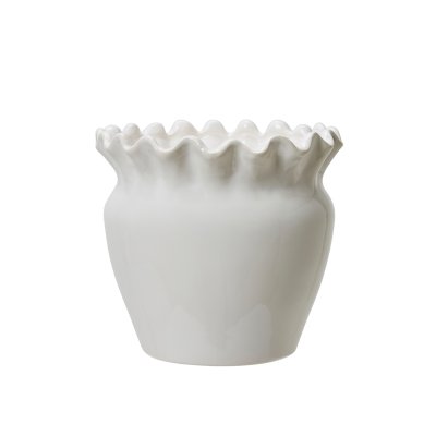 Kruka Evelina Vit 17x16cm