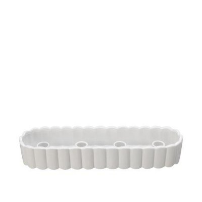 Ljusstake Edna Vit 37x9x6cm