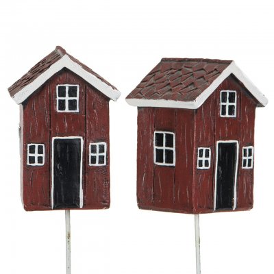 Stuga stick Röd 7,5x5cm