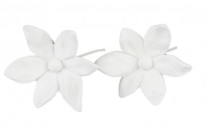 Blomma stick vit 5cm