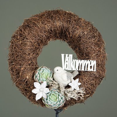 Blomma stick vit 3,5cm