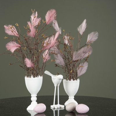 Fjäder Syntetisk Tråd 17cm 12-pack Lila