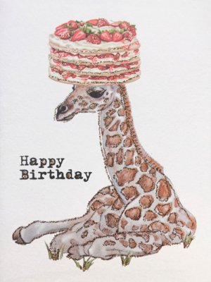 Hälsningskort Happy Birthday 9x13cm