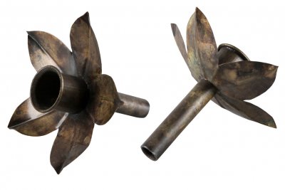 Kronljushållare Flaska Antik Koppar 10x2,3x6cm