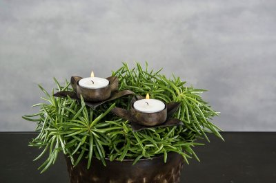 Värmeljushållare Antik Koppar 10x4x6cm