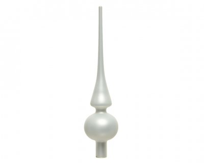 Julgranstopp 6x26cm Vit