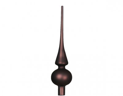 Julgranstopp 6x26cm Mörkbrun Matt