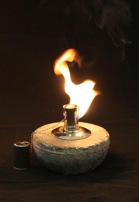 Oljelampa Betong 13x13x11cm