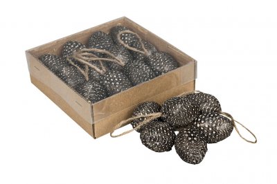 Ägg Prick Mini Hängande 12-pack 3x4,5cm