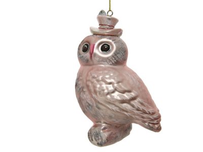 Uggla Rosa 9,5x8,5x18cm