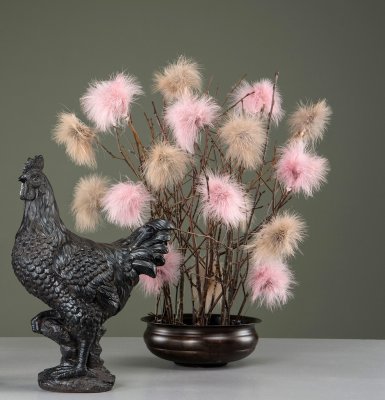 Fjäder Pudervippa 12-pack Mullvad