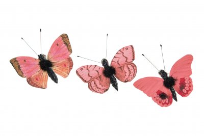 Fjäril Clip Mix 5cm