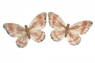 Fjäril Clip Pink Shade 14cm