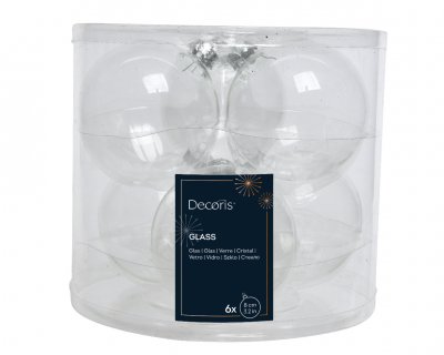 Julkula 8cm Klar 6-pack