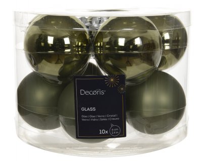 Julkula 6cm Ljusgrön Mix 10-pack Rosemary Green