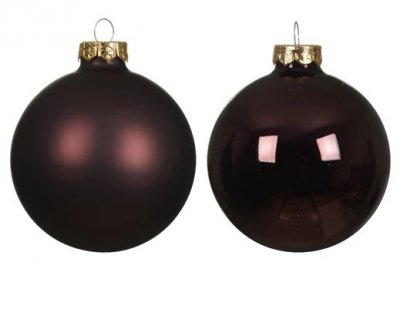 Julkula 8cm Mörkbrun 6-pack