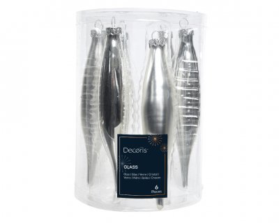 Istapp 15x3cm Silver 6-pack